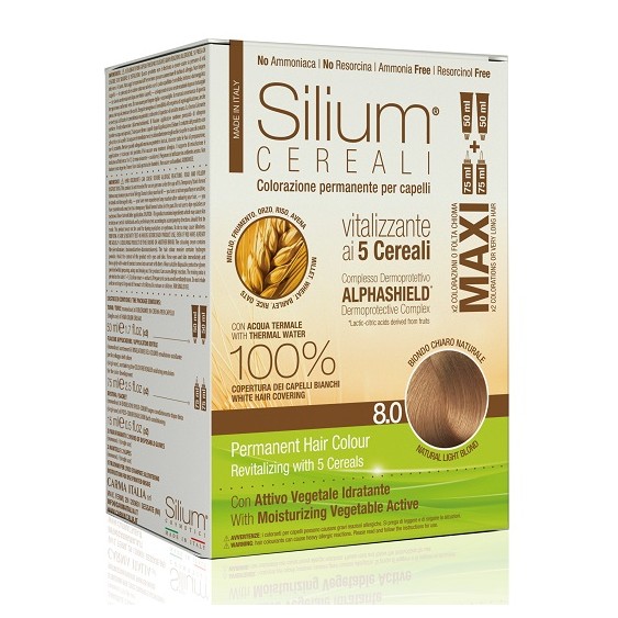 Silium Maxi Colorazione Permanente Ai 5 Cereali 8 0 Biondo Chiaro Naturale