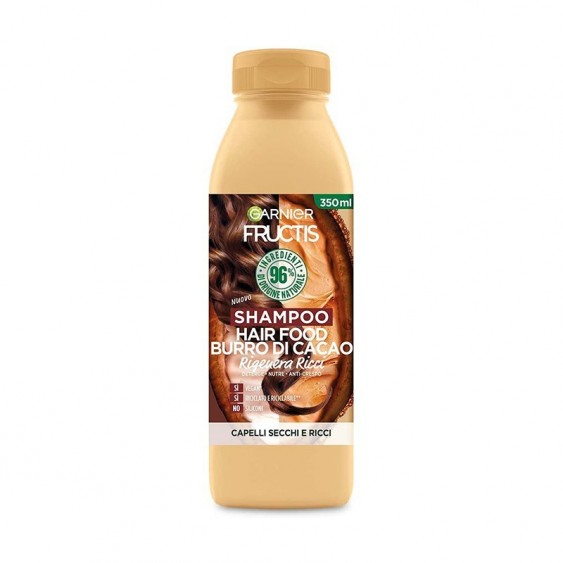 Garnier Fructis Hair Food Burro Di Cacao Shampoo Rigenera Ricci 350 Ml