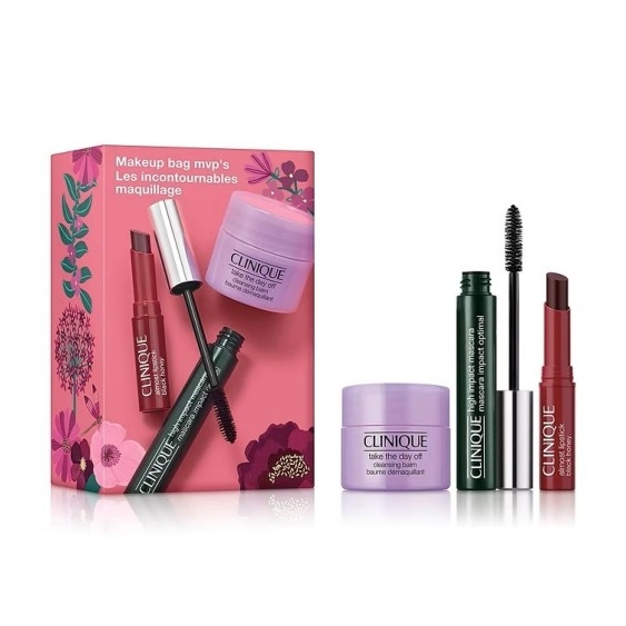 Clinique Mascara High Impact N. Intense Black + Almost Lipstick N. Black Honey + Cleansing Balm Take The Day Off