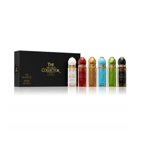 Alexandre J. The Majestic 1920 Art Deco Collector - Musk Edp + Jardin Edp + Amber Edp + Vanilla Edp + Vetiver Edp + Oud Edp