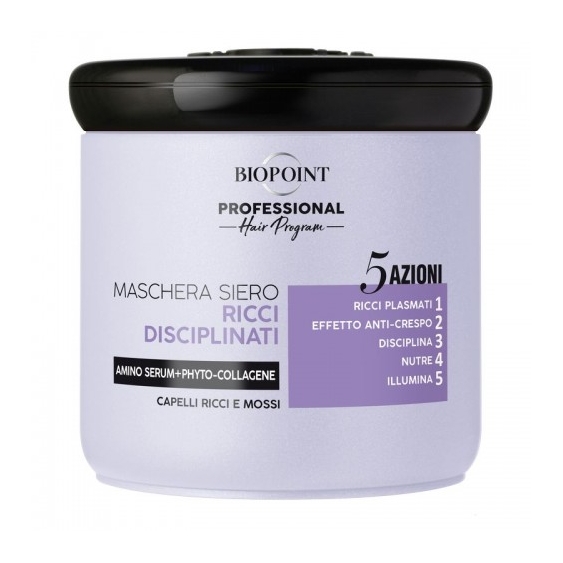 Biopoint Maschera Siero Ricci Disciplinati - Trattamento Intensivo Per Capelli Ricci E Mossi 400 Ml