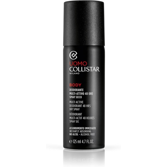 Trattamento Uomo Collistar Linea Uomo Deodorante Multi-attivo 24 Ore Spray secco confezione da 125ML