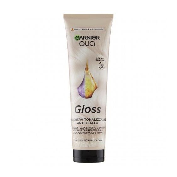 Garnier Olia Gloss - Maschera Tonalizzante Anti-giallo Scandi Blonde 150 ml