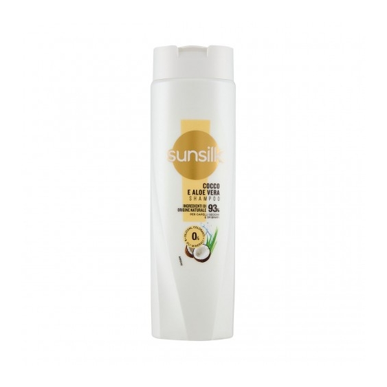 Sunsilk Cocco E Aloe Vera - Shampoo per capelli secchi e sfibrati 250 ml