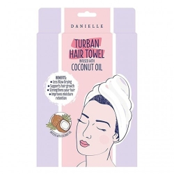 Danielle Creations Turban Hair Towel Infused With Coconut Oil - Turbante infuso con olio di cocco