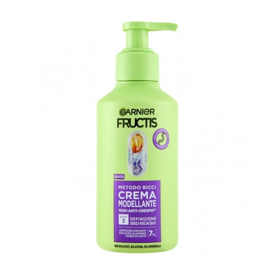 Garnier Fructis Metodo Ricci Crema Modellante Anti-crespo per 100 ore con Acido Ialuronico e Burro di KaritÃ 260 ml