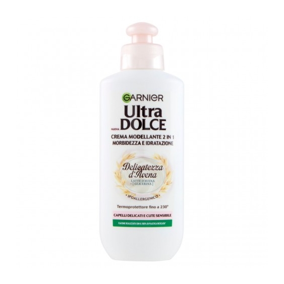 Garnier Ultra Dolce Delicatezza D'Avena - Crema Modellante 2 In 1 Morbidezza e Idratazione 200 ml