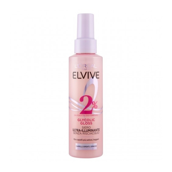 L'Oreal Paris Elvive Glycolic Gloss - Siero Ultra-Illuminante Senza Risciacquo 150 ml