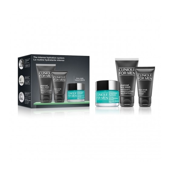 Clinique For Men The Intense Hydration System - Routine Completa per Pelli Radiose