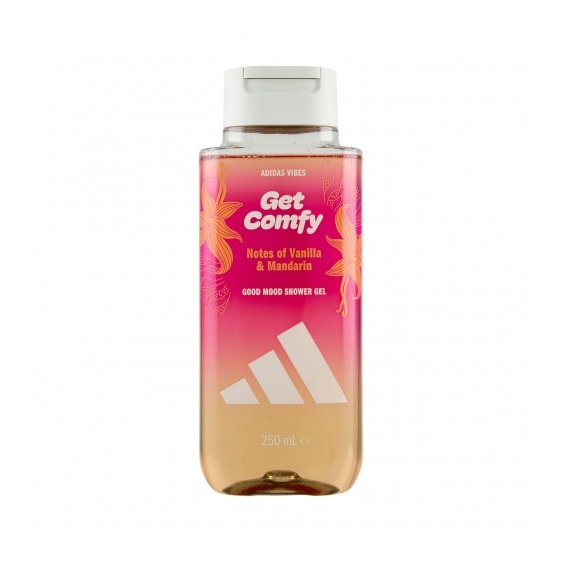 Adidas Vibes Get Comfy Notes of Vanilla & Mandarin - Docciaschiuma rilassante 250 ml