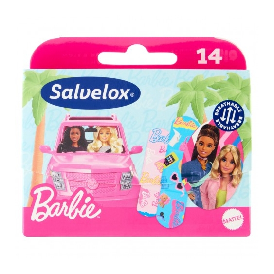 Salvelox Barbie - 14 cerotti Per Bambini Flessibili e Resistenti all'Acqua