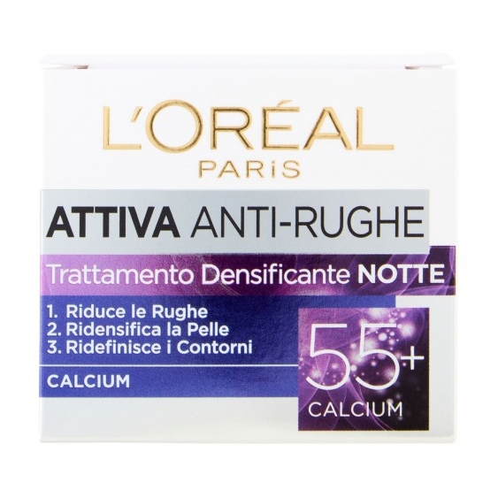 L'Oreal Paris Attiva Anti-Rughe 55+ Trattamento Densificante Notte 50 ml