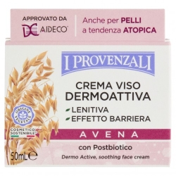 I Provenzali Avena - Crema Viso Dermoattiva Lenitiva Effetto Barriera 50 ml