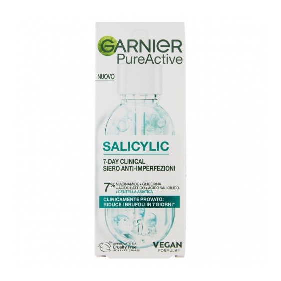 Garnier PureActive Salicylic 7-Day Clinical - Siero Anti-Imperfezioni 30 ml