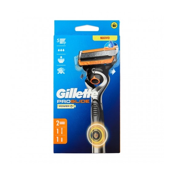Gillette Proglide Power - Rasoio da uomo 5 lame ultra affilate a batteria