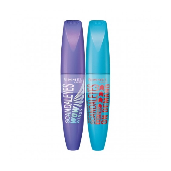 Rimmel Scandaleyes Wow Wings Mascara + Scandaleyes Volume On Demand Mascara Waterproof