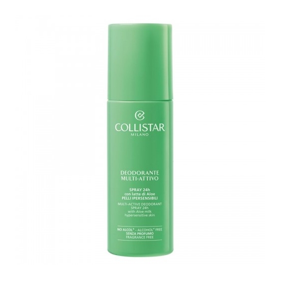 Collistar Deodorante Multi-Attivo Spray 24h Con Latte Di Aloe Pelli Ipersensibili 100 Ml
