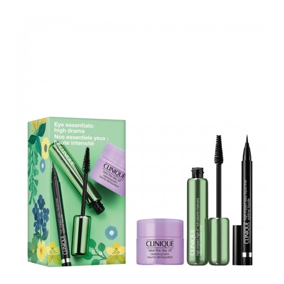 Clinique Balsamo struccante Take The Day Off + High Impact High-Fi Full Volume Mascara + High Impact Easy Liquid Liner
