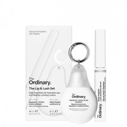 The Ordinary The Lip & Lash Set - Siero Volumizzante Ciglia e Sopracciglia 5 ml + Balsamo Labbra Idratante Multiuso 15 ml