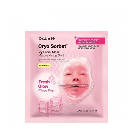 Dr.Jart+ Cryo Sorbet Icy Facial Mask - Maschera Viso rinfrescante 4 blister