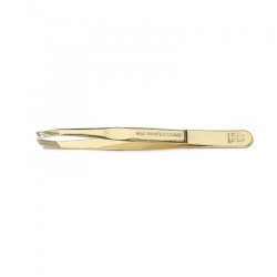 Wal Italia Pinzetta obliqua stretta ergonomica Professional Oro da 3,5 pollici