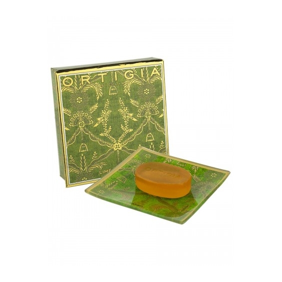 Ortigia Lime - Piattino in Vetro + Sapone 40 g