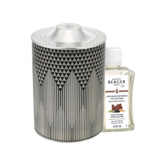 Maison Berger Paris Evanescence - Diffusore Elettrico + Ricarica Cuir Mystique 475 ml