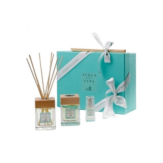 Acqua Dell'Elba Cofanetto Profumatore D'Ambiente  Giardino Degli Aranci 100 Ml + Giglio Delle Sabbie 100 Ml + Giglio Delle Ambi
