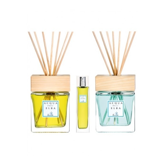 Acqua Dell'Elba Cofanetto Diffusore Limonaia Di Sant'Andrea 100Ml + Deodorante Ambiente 15Ml + Diffusore Isola Dell'Elba 100Ml