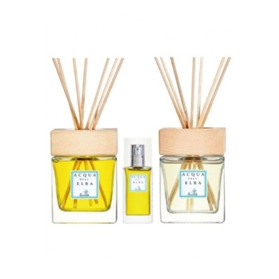Acqua Dell'Elba Cofanetto Diffusore Casa Dei Mandarini 100Ml + Deodorante Ambiente 15Ml + Diffusore Fiori 100Ml