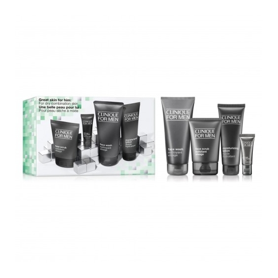 Clinique Cofanetto Great Skin For Him - Routine Essenziale Per Uomo Idratante E Levigante