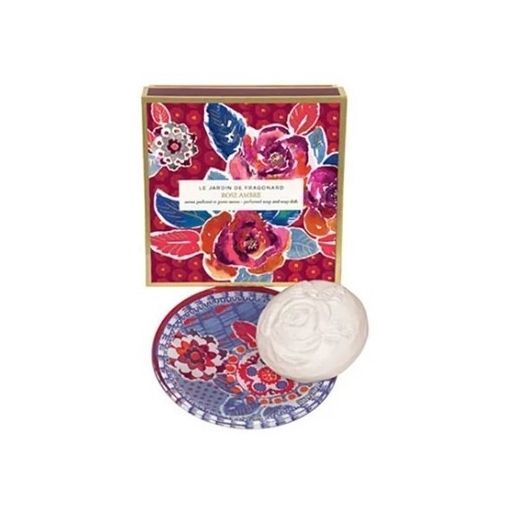 Fragonard Rose Ambre - Sapone Solido Con Portasapone 100 Gr