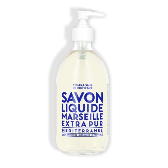 Compagnie De Provence Liquid Marseille Soap Mediterranean Sea - Detergente Corpo Ultra-Ricco 495 Ml
