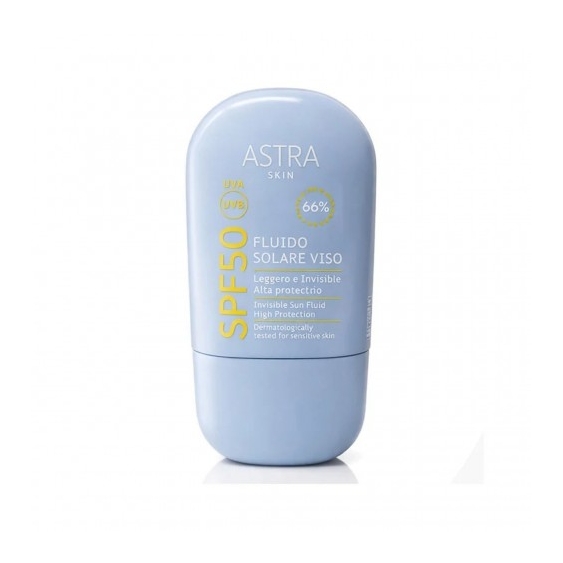 Astra Crema Solare Viso 50 SPF Fluido Viso Protezione Alta 30 ml