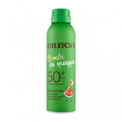 Bilboa Crema Solare SPF 50+ Bimbi da spiaggia Protezione alta spray 150 ml