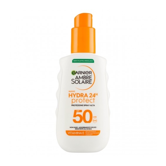Garnier Crema Solare 50 SPF Hydra 24h Protect Spray Protezione Alta 150 ml