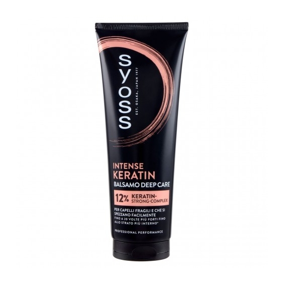 Syoss Intense Keratin Deep Care - Balsamo Ristrutturante Per Capelli Fragili 250 ml