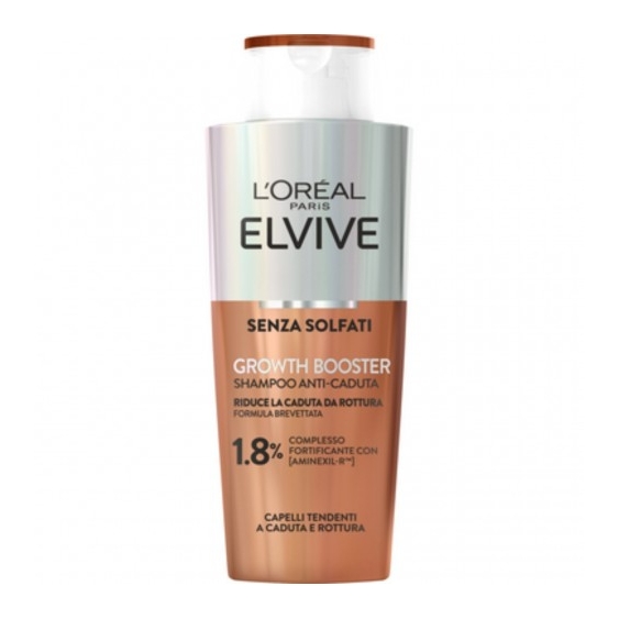 L'Oreal Paris Elvive Growth Booster - Shampoo Anti-Caduta per Capelli Fragili 200 ml