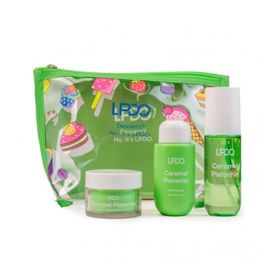 Lpdo Kit Pistachio Caramel Body Spray 90 ml + Shower Gel 90 ml + Body Cream 50 ml