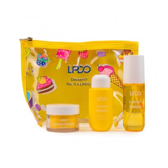 Lpdo Summer Kit Lemon Delizia Cofanetto Corpo - Body Spray 90 ml + Shower Gel 90 ml + Body Cream 50 ml