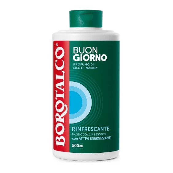 Borotalco Buongiorno Rinfrescante - Bagnodoccia Leggero Profumo Di Menta Marina 500 ml