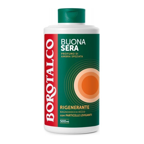 Borotalco Buonasera Rigenerante - Bagnodoccia Al Profumo di Ambra Speziata 500 ml