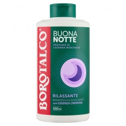 Borotalco Buonanotte Rilassante - Bagnodoccia al Profumo di Lavanda Muschiata 500 ml