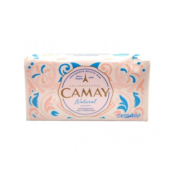 International Camy Natural - Saponette Solide Fragranza Bergamotto e Legno di Cedro 3 x 125 gr