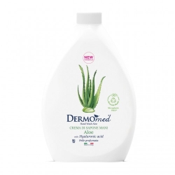 Dermomed Aloe & Melograno Crema Di Sapone Mani - Ricarica da 1000 ml