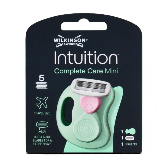 Wilkinson Intuition Complete Care - Mini Rasoio da Viaggio con Custodia