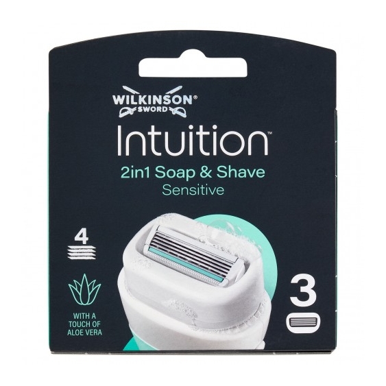 Wilkinson 2in1 Soap & Shave Sensitive - 3 Lame di ricambio Per Rasatura