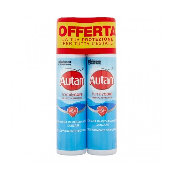 Autan Family Care Bipacco - Spray Antizanzare Insetto Repellente 2 x 100 ml