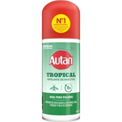 Autan Tropical Spray Secco Antizanzare e Zecche con protezione 8 ore 100 ml