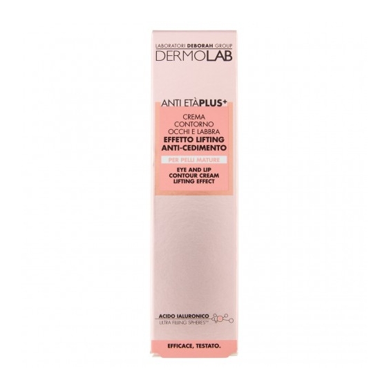 Dermolab Anti Età Plus+ - Crema Contorno Occhi e Labbra Effetto Lifting Anti-cedimento 15 ml